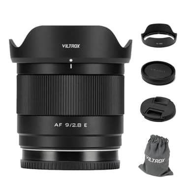 VILTROX 9mm F2.8 E, AF 9/2.8 APS-C Auto Focus Wide Angle Prime Lens for Sony E-Mount Cameras a6400 a6500 a6600 ZV-E10 FX30 A6700 ZC-E10II a7Ⅲ