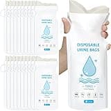 Sosation 48 Pack Disposable Urinal Bag 700 Ml, Portable Camping Pee Emergency Travel Unisex Urine Vomit Bag for Travel Traffic Jams, Hiking, Pregnant, Patient