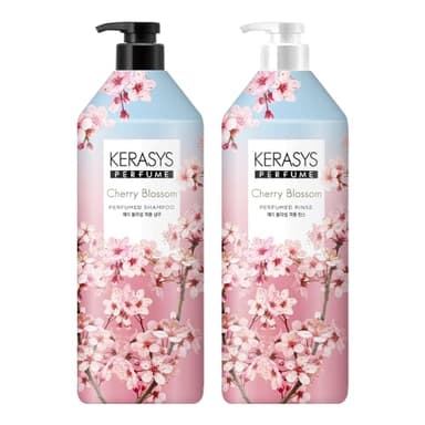 Kerasys CHERRY BLOSSOM Perfumed 33.8 fl oz / 1L (Shampoo + Conditioner Set)