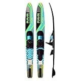 RAVE Sports Pure Combo Water Skis - Adult Black/Blue