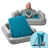 SlumberPod SlumberTot Inflatable Toddler Travel Bed - Portable Kids Air Mattress with Safety Bumpers - Perfectly Sized Ideal for Travel or Home Use - Includes Electric Pump