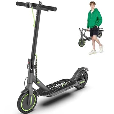 WERHY Foldable Electric Scooter for Kids, 350W Motor, Max 12Miles Long Range, 19 MPH Max Speed, 8.5" Solid Tire, Lightweight Foldable E-Scooter with Dual Braking, Digital Display, Cruise Control