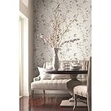 York Wallcoverings Candice Olson PSW1424RL Soft Neutral Linden Flower Premium Peel and Stick Wallpaper