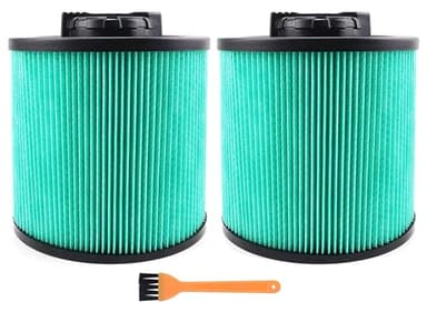 MZY LLC DXVC6914 High Efficiency Cartridge Filters Replacement for DeWalt Vacuum Filter 6-16 Gallon Wet/Dry Vacuum Cleaners for DXV06P DXV09P DXV09PA DXV10P DXV10PL DXV10S DXV10SA DXV10SB 2 Pack