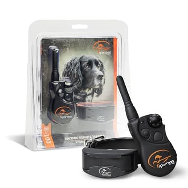 SportDOG Brand YardTrainer 100 Remote Trainer for Dogs Shock Collar with Remote, Waterproof, Submersible Up to 25 Ft, DryTek Technology, Trainer with Shock, Vibrate, and Tone