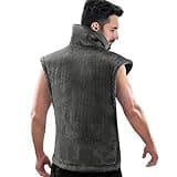 RENPHO King Size Heating Pad for Back Pain Relief, Mothers Day & Fathers Day & Birthday Gifts for Mom Dad Men, FSA HSA Eligible, 24"x37" XL Large Heat Pad for Neck and Shoulders, ETL Certified, Gray