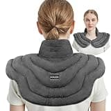 MORLIDEN Neck Heating Pad Microwavable for Neck and Shoulders, Neck Warmer Microwavable Neck Wrap, Microwave Heating Pad for Neck and Shoulders for Pain Relief