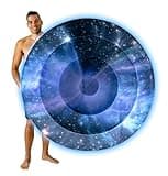 Poolcandy Inflatable Galaxy Island Pool Raft Illuminated LED Jumbo Size Beach Float - Perfect for The Beach or The Pool