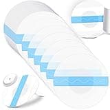 Nuanchu 48 Pack Sensor Covers Compatible with Freestyle Libre 1/2/3,Waterproof CGM Sensor Patches, Glucose Monitor Protector Long Lasting Without Hole (Blue)
