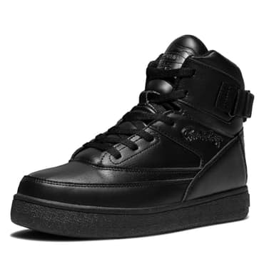 Ewing Men's 33 HI x Orion Rebound Basketball Shoes | Retro 1990 Design Ankle Strap Hybrid Athletic Team Sports Shoes, Black/Black, 12