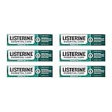 Listerine Essential Care Toothpaste, Bad Breath Treatment, Cavity Prevention, Fluoride Toothpaste; Powerful Mint Flavor, 4.2 oz, 6 Pack