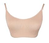 DANSHOW Women and Girls Professional Nude Dance Ballet Bras with Clear Convertible Straps(8B13)