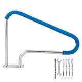 Pool Handrail 40x32 inch 304 Stainless Steel Swimming Pool Stair Rail w/Quick Mount Base Plate for Deck Mounted|OD:2"; Wall Thickness:0.065" |