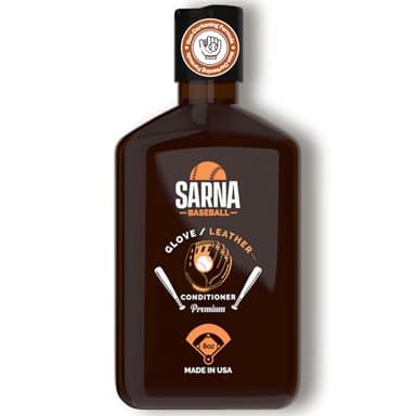 Sarna Baseball Glove Conditioner – 8 oz – Softens & Protects Catcher's Mitts – Fast-Absorbing, Premium Glove Balm – Ideal for Baseball & Softball Gloves, Break in & Maintenance