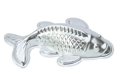 ZDYWY 10 Inch Fish Carp Shaped Aluminum 3D Baking Mould Cake Mold Tin Birthday Cake Pan - Fish Carp