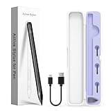 Stylus Pen for HP Envy X360, Pavilion X360, Specter X360, MPP 2.0 Tilt-Active Stylus with 4096 Levels of Pressure Sensitivity, Convenient Storage Case, Supports Type-C Fast Charging, Black