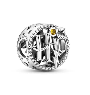 CHARMY´S Sterling Silver HP Logo Charm Compatible with Pandora Charms for Women, Magic School Bracelet Charms, Necklace Charms & Bracelets