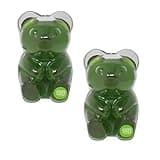 Jumbo Gummy Bears - Pack of 2 - Green Apple Flavored - Start a New Tradition this Holiday Season - Smiling Sweets - Delicious Flavor and Fun for the Whole Family