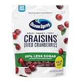 Ocean Spray Craisins Dried Cranberries, Reduced Sugar, 20 Ounce