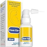 NAVEH PHARMA® CleanEars | Fast-Acting Ear Wax Removal Drops | Breaks Down & Dissolves Wax in Just 1 Treatment | Clinically Proven to Be 300% More Effective | All-Natural, Gentle & Safe | 1 Fl Oz