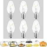 Jahy2Tech Original 6 Pcs Flea Trap Replacement Light Bulbs, Special for Flea Traps for Inside Your Home, Friendly for Kids & Pets, Warm Light