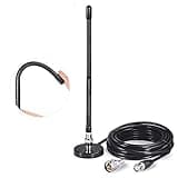 Bingfu CB Antenna 27MHz, Soft Whip, Magnetic Base, Compatible with Cobra, Midland, Uniden, Maxon Portable Handheld CB Radios