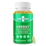 One A Day Energy Daily Essentials Multivitamin, Energy Supplement to Support Mental Alertness and Immune Health with Vitamins A C, D, E, Zinc and Caffeine, 120 Count