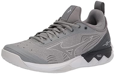 Mizuno Womens Wave Luminous 2 Court Shoe, Grey, 9.5 Medium