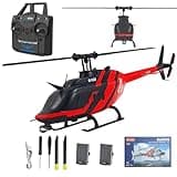 ROUASD RC ERA C138 Bell 206 6CH RTF RC Helicopter, 1/33 Scale 2.4G Remote Control 6-Axis Gyro Aileron-Free Single Rotor with Altitude Hold Optical Flow Positioning for Adult, 2 Battery