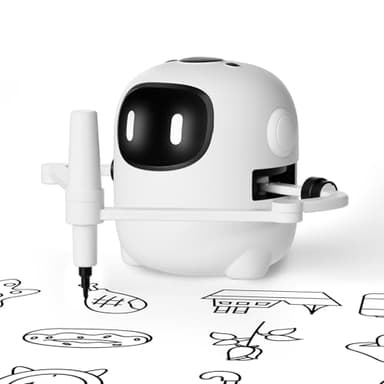 RIVGOT Drawing Robot for Kids with 150 Cards, Voice Interactive Educational Drawing Machine, Montessori Painting Learning Toys for 3 4 5 6 7 8 Year Old Boys Girls Birthday Party