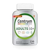 Centrum Silver Multivitamin for Adults 50 Plus, Multivitamin/Multimineral Supplement, Vitamin D3, B Vitamins, Gluten Free, Non-GMO Ingredients, Supports Memory and Cognition in Older Adults - 220 Ct