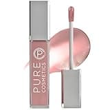 Pure Cosmetics Pure Illumination Lip Gloss - LED-lit Applicator w/Side Mirror - Non-Sticky, Moisturizing & Hydrating Lip Glosses - Soothes & Heals Dried Chapped Lips (In the Buff)