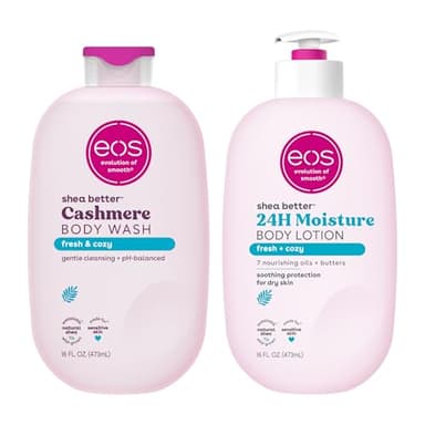 eos Shea Better Body Lotion+ Body Wash, Fresh & Cozy