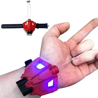 AKLOPE Spider Web Launcher String Shooters Toy, Cool Gadgets String Shooter Real Silk Superhero Role-Play Cool Stuff Fun Toys Great -Perfect Christmas & Birthday Gift (Red)