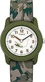 Timex Boys T78141 Time Machines Green Camo Elastic Fabric Strap Watch
