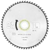 495388 Fine Tooth Cross-Cut Saw Blade for festool Kapex KS 120 REB Miter Saw, for festool TS75 Plunge Cut Track Saw Blade 60T, 260mm, 2.5mm, 30mm, ATB