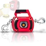 Portable Drill Winch1000LB, 40FT Alloy Steel Wire Rope,Drill Powered Winch,Multi-Use Hand Winch for Lifting, Dragging, and Trailer Handling(RED)