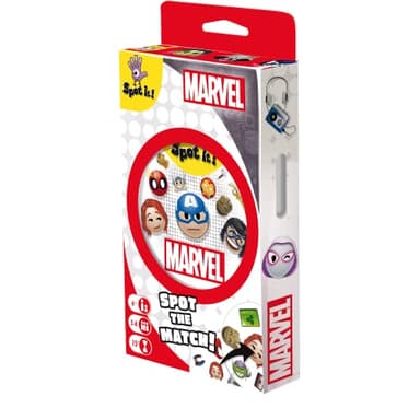 Asmodee Spot It! Marvel Emojis (Eco-Blister) - Fast-Paced Matching Game, Superhero Family Fun for Kids & Adults, Ages 6+, 2-8 Players, 15 Minute Playtime