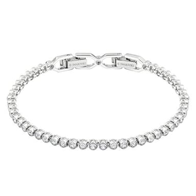 Swarovski Women's Emily Collection Bracelet, Brilliant Clear Crystals with Rhodium Plating