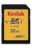 KODAK Premium Memory Card 32GB, 85MB/s Read Speed, 25MB/s Write Speed for Full HD Video and High-Resolution Pictures, Compatible with SDHC Standard - EKMSD32GHC10K