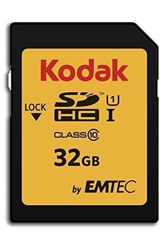 Kodak SDHC Card 32GB UHS-I U1 V10 Premium, up to 85MB/s Read Speed, for Full HD Video and High-Resolution Pictures, Compatible with SDHC Standard - EKMSD32GHC10K