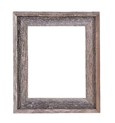 BARNWOODUSA Signature Reclaimed Rustic Barnwood Open Frame - No Glass or Back (8x10)