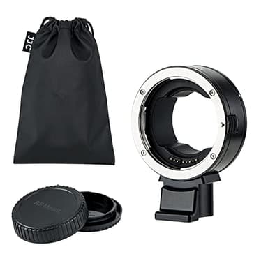 EF-EOS R Auto Focus Lens Mount Adapter for Canon EF EF-S Mount Lens to RF Mount Camera EOS R1 R100 R8 R50 V R5 R6 Mark III II R10 R7 R3 R6 RP with Tripod Foot+RF Lens Rear Cap+EF Mount Camera Body Cap
