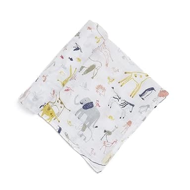 PEHR Muslin Cotton Swaddle, Into The Wild | Organic Baby Blanket | Ultra-Soft & Versatile | 47” x 47”