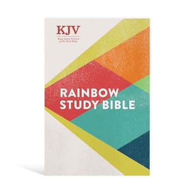 KJV Rainbow Study Bible, Hardcover, KJV Holy Bible, Black Letter, Pure Cambridge Text, Color Coded, Bible Study Helps, Reading Plans, Full-Color Maps, Easy to Read Bible MCM Type