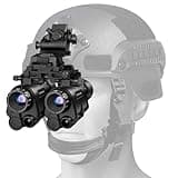GOYOJO NVG 2K Night Vision Goggles, Helmet Mounted Night Vision Binoculars Adults with 4 Color Modes 4X Magnification, HD Recording & Playback for Hunting Surveillance