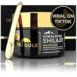 THE GOLD Shilajit Resin | Shilajit Pure Himalayan Organic Shilajit for Men & for Women Lab Test in USA Grade A+ All Natural Dietary Supplement with Fulvic Acid + Trace Minerals | 50 Grams 100 Servings