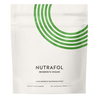 Nutrafol Women's Hair Growth Supplements, for Women 18-44 Years Old, Clinically Tested for Visibly Thicker, Stronger Hair, 100% Vegan Ingredients, Dermatologist Recommended - 1 Month Supply, 1 Pouch