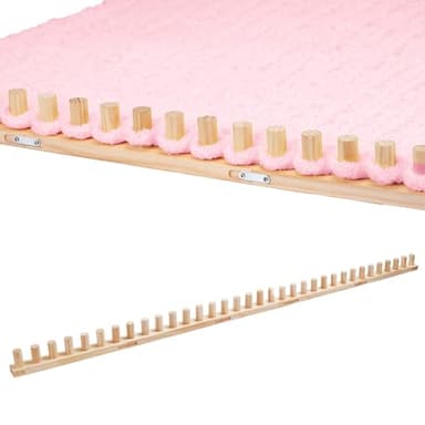 PIRXXIY 65'' Chunky Blanket Loom, Knitting Loom for Custom Hand Knitting Yarn Chunky, Extra Large Chunky Yarn Loom for Beginners DIY Craft Enthusiasts
