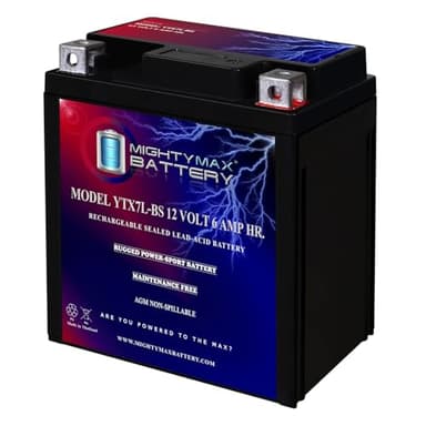 Mighty Max Battery YTX7L-BS 12V 6Ah Battery Replacement for HTX7L-BS, 44024 CTX7L-BS